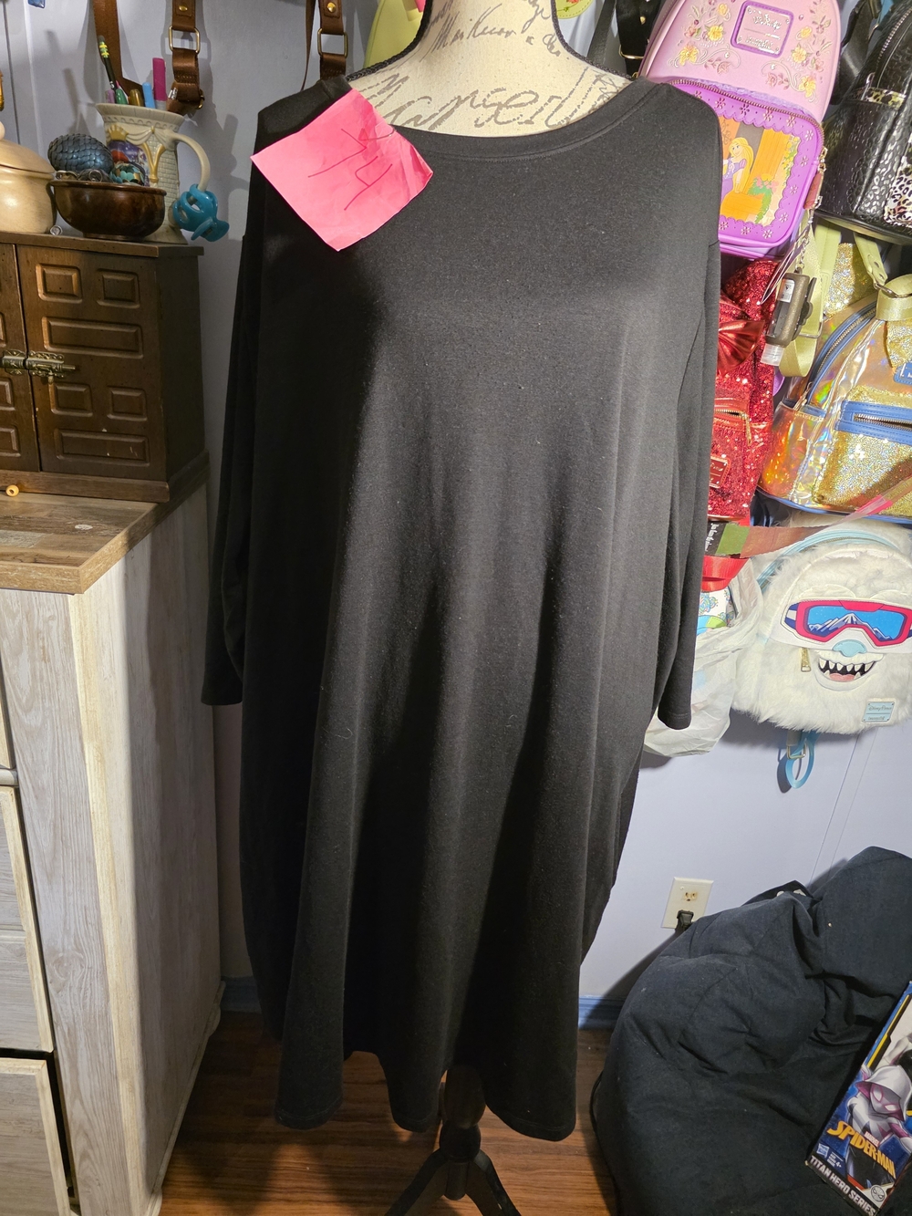 Black Plus Size 3x Dress With Pockets Terra And Sky